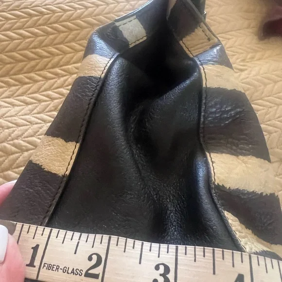 Furla Black and White Shoulder Bag with Zebra Print - Picture 13 of 14